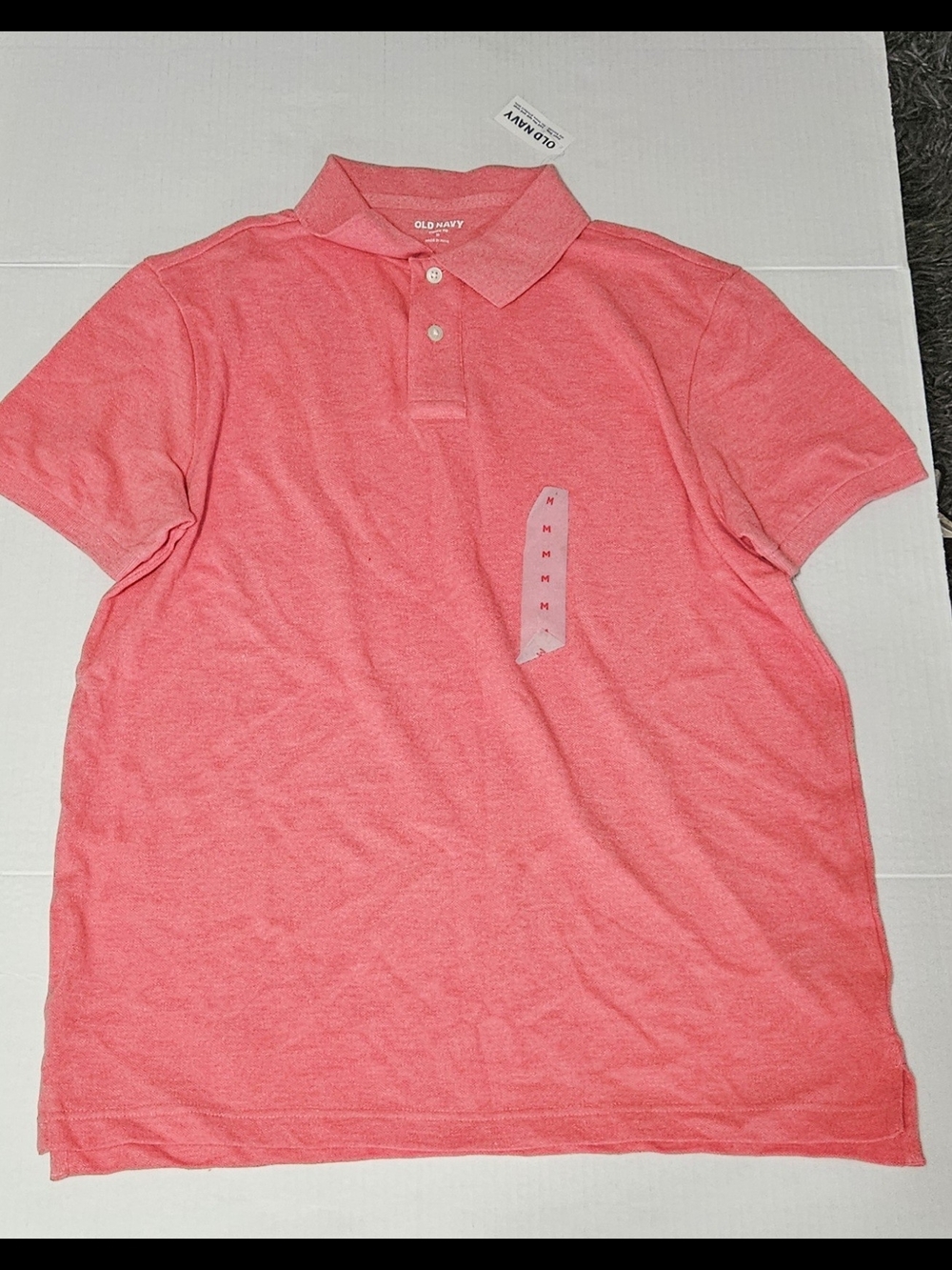 Old Navy Men's Coral Polo Shirt